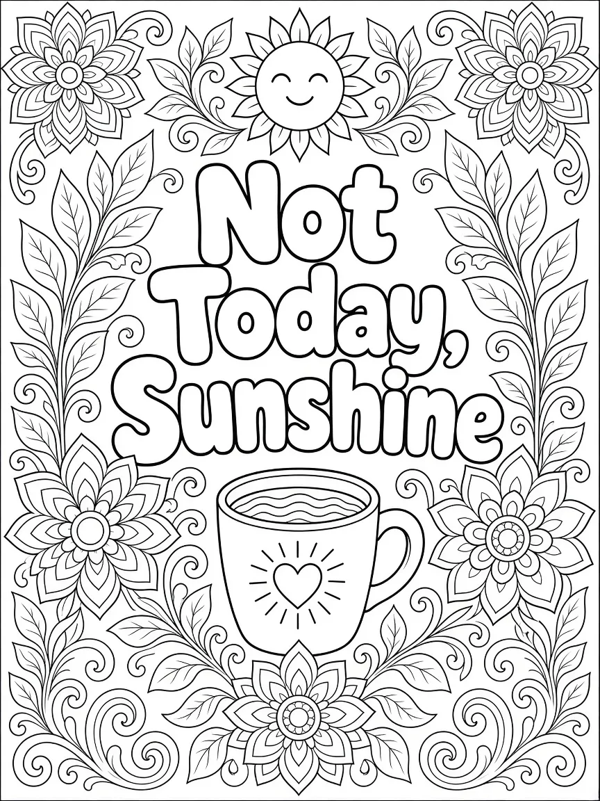 Adult coloring page