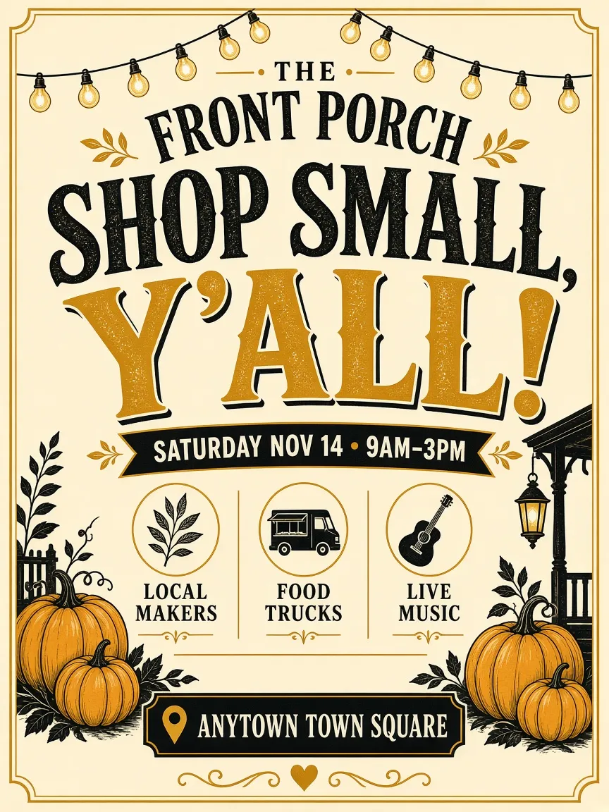 Fall market flyer