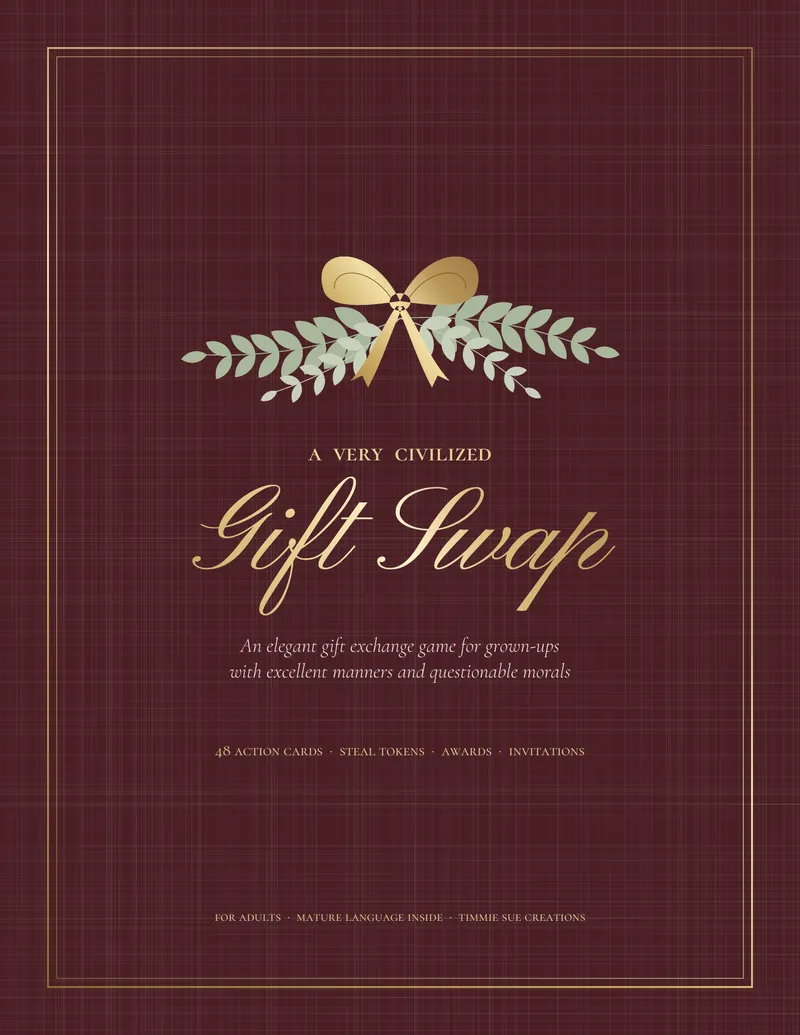 A Very Civilized Gift Swap — White elephant game